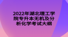 2022年湖北理工學(xué)院專升本無(wú)機(jī)及分析化學(xué)考試大綱