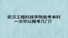 武漢工程科技學院自考本科一次可以報考幾門？