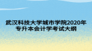 武漢科技大學(xué)城市學(xué)院2020年專升本會計(jì)學(xué)考試大綱