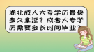 湖北成人大專學(xué)歷最快多久拿證？成考大專學(xué)歷需要多長時(shí)間畢業(yè)？