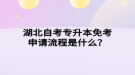 湖北自考專升本免考申請(qǐng)流程是什么？