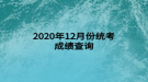 2020年12月份統(tǒng)考成績(jī)查詢