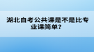 湖北自考公共課是不是比專業(yè)課簡單？