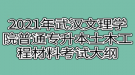 2021年武漢文理學院普通專升本土木工程材料考試大綱