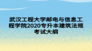 武漢工程大學郵電與信息工程學院2020專升本建筑法規(guī)考試大綱