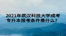 2021年武漢科技大學成考專升本報考條件是什么？