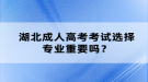 湖北成人高考考試選擇專業(yè)重要嗎？