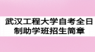 2020年武漢工程大學(xué)自考全日制助學(xué)班招生簡章