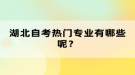 湖北自考熱門專業(yè)有哪些呢？