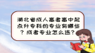 湖北省成人高考高中起點升?？频膶I(yè)有哪些？成考專業(yè)怎么選？