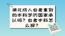 湖北成人自考拿到的本科學歷國家承認嗎？自考本科怎么報？