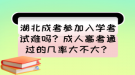 湖北成考參加入學(xué)考試難嗎？成人高考通過的幾率大不大？