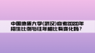 中國地質大學(武漢)自考2020年招生比例與往年相比有變化嗎？