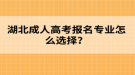 湖北成人高考報名專業(yè)怎么選擇？