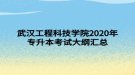 武漢工程科技學(xué)院2020年專升本考試大綱匯總