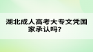 湖北成人高考大專文憑國家承認嗎？