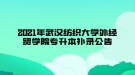 2021年武漢紡織大學(xué)外經(jīng)貿(mào)學(xué)院專(zhuān)升本補(bǔ)錄公告