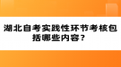 湖北自考實(shí)踐性環(huán)節(jié)考核包括哪些內(nèi)容？