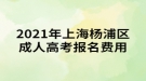 2021年上海楊浦區(qū)成人高考報(bào)名費(fèi)用是多少？