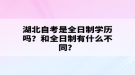 湖北自考本科是全日制學歷嗎？和全日制有什么不同？