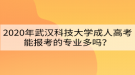 2020年武漢科技大學成人高考能報考的專業(yè)多嗎？