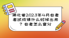 湖北省2023年4月自考考試成績什么時候出來？自考怎么查分？