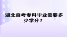 湖北自考專科畢業(yè)需要多少學(xué)分？