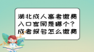 湖北成人高考繳費(fèi)入口官網(wǎng)是哪個(gè)？成考報(bào)名怎么繳費(fèi)？