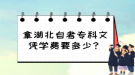 拿湖北自考專科文憑學(xué)費要多少？