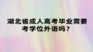 湖北省成人高考畢業(yè)需要考學(xué)位外語嗎？