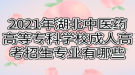 2021年湖北中醫(yī)藥高等?？茖W校成人高考招生專業(yè)有哪些