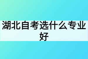 湖北自考選什么專業(yè)好