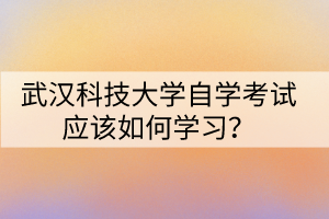 武漢科技大學(xué)自學(xué)考試應(yīng)該如何學(xué)習(xí)？