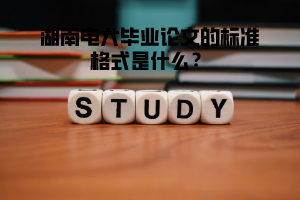 湖南電大畢業(yè)論文的標準格式是什么？