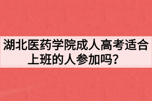 湖北醫(yī)藥學(xué)院成人高考適合上班的人參加嗎？