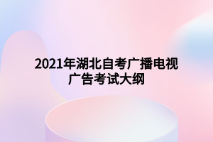 2021年湖北自考廣播電視廣告考試大綱