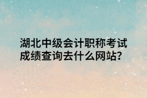 湖北中級會計職稱考試成績查詢去什么網(wǎng)站？